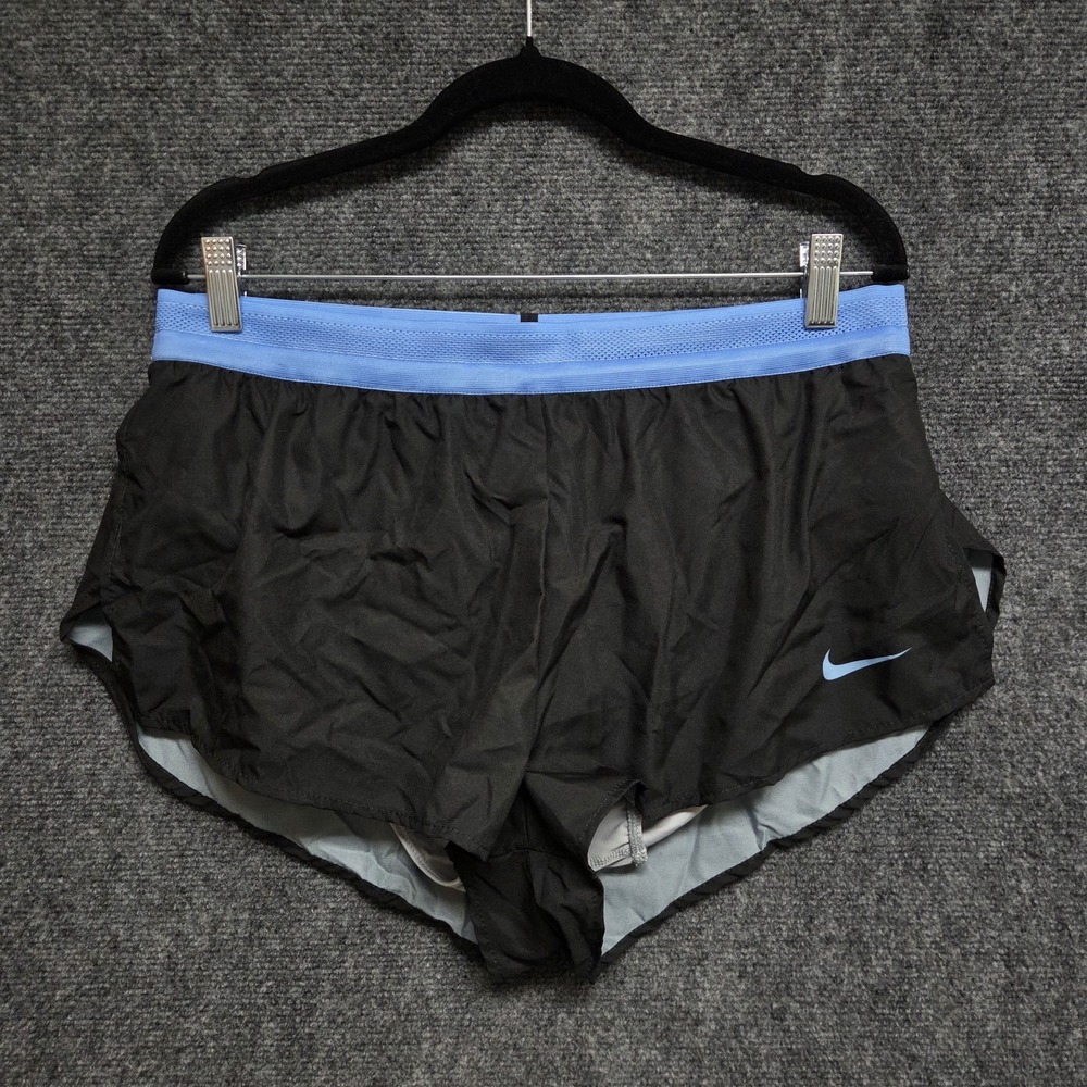 Nike Digital Elite Fast Running Short Men's Large Blue Black CV3014 Liner 1.5"